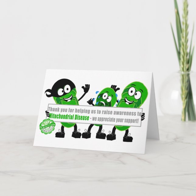 Tack för service av den Mitochondrial sjukdomen Kort (Framsida)