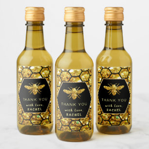 tack för sexhörsbin vinetikett