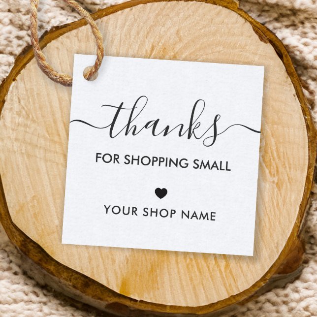 Tack för Shopping Small Label Märkres, Kraft Gåvor Etiketter (Skapare uppladdad)
