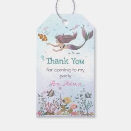 Tack för sjöjungfrun under sjön presentetikett