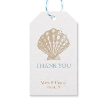 Tack för sjömil Nautical Tan/Aqua Beach Wedding