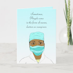 Tack för sjuksköterskekort eller Doktor Kort