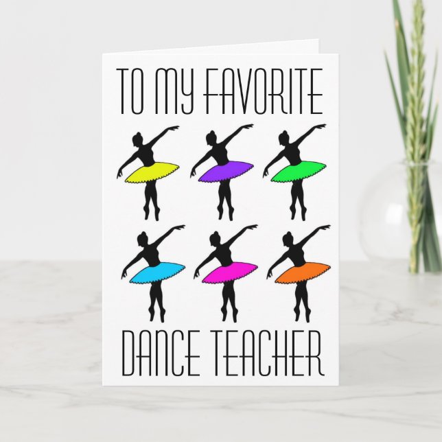 Tack för skäl i samband med Favorite Dance Teacher (Framsida)