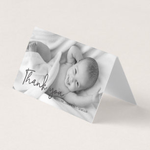 Tack för skriptet Baby Photo Kort