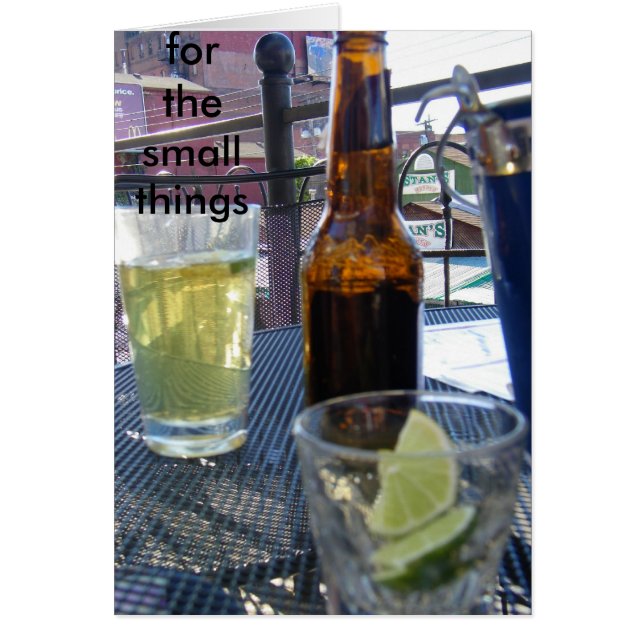 TACK FÖR SMÅ SAK HÄLSNINGSKORT (Framsidan)