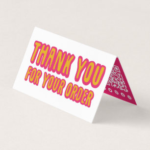 Tack för Social-ikoner för QR-kod, Shock rosa Visitkort