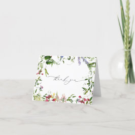 Tack för sommarens vilda blommor kort