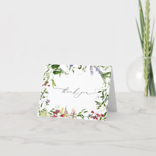 Tack för sommarens vilda blommor kort