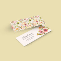 Tack för sommarträdgården blommigt Bröllop