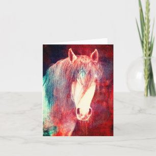 Tack för söt Horse Kort