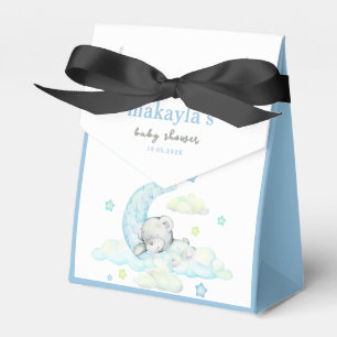 Tack för spädbarn med Cute Blue-Nalle Presentaskar
