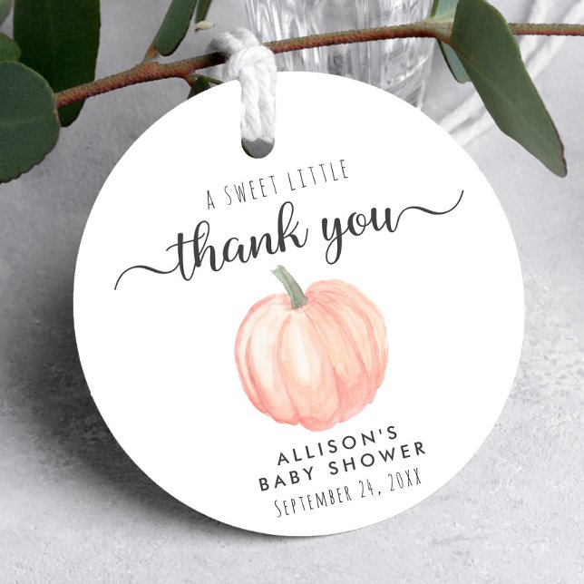 Tack för spädbarnsskor för slumpa gåvor etiketter (Skapare uppladdad)