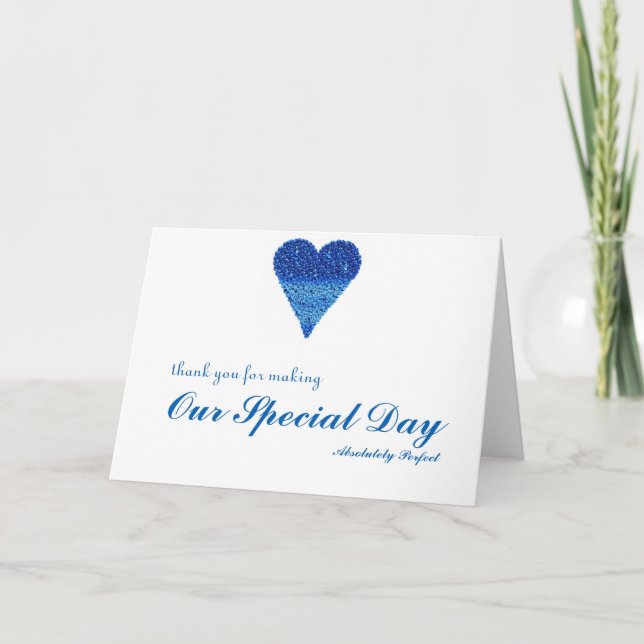 Tack för speciella dagen med Bubbles Heart (Framsida)