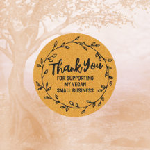 Tack för stöd till mitt Vegan Small Business