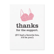 Tack för stödet / Roligt skämt Tack