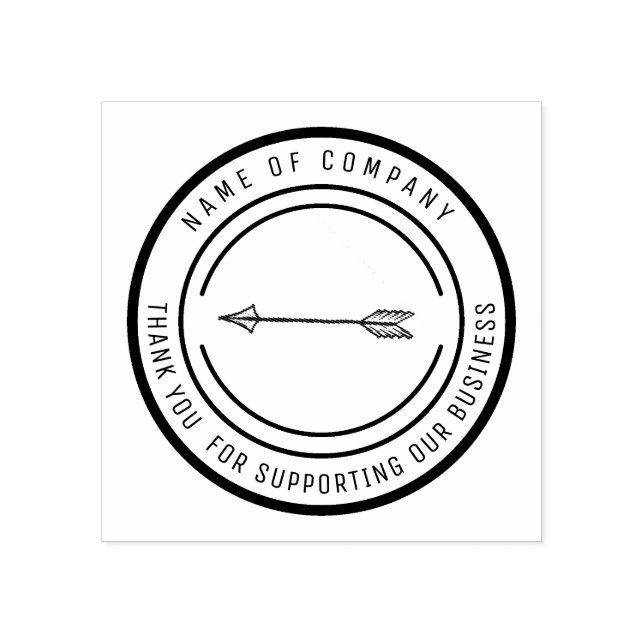 Tack för stödet till LOGOTYP FRIMÄRKE Stämpel (Tryck)