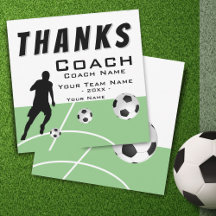 Tack för Storleka Coach Soccer Player Extra