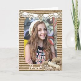 Tack för Studenten-foto-tackkort Kort