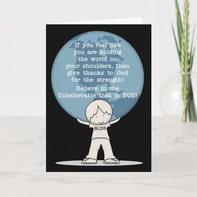 Tack för styrka kort (Framsida)