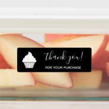 Tack för Svart, anpassad Logotyp för inköp