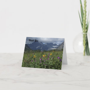 Tack for Sympathy, Mountain Wildblommor Kort