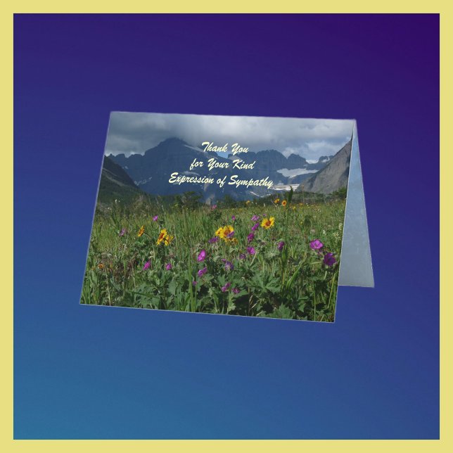 Tack for Sympathy, Mountain Wildblommor Note (Skapare uppladdad)