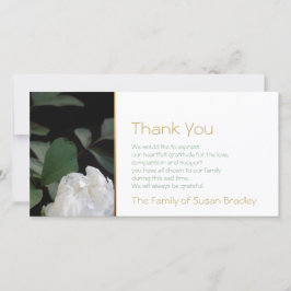 Tack för sympati för minnesmärke för vitpion 2 kort