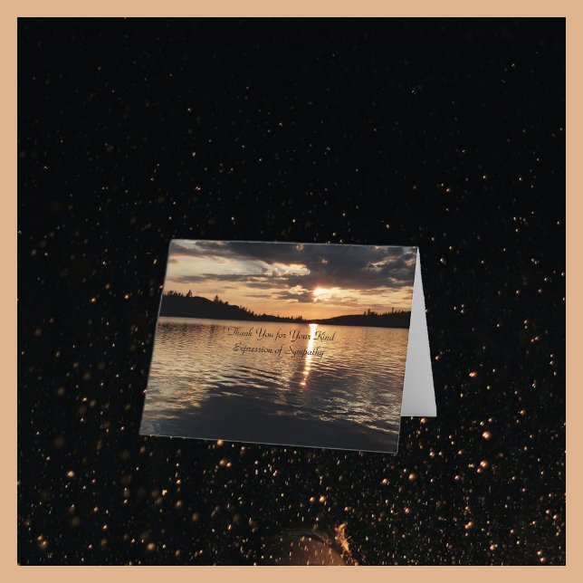 Tack för sympati, Golden Sunset i Sjö (Skapare uppladdad)