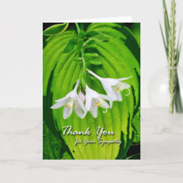 Tack för sympati, Hosta Blooms Kort
