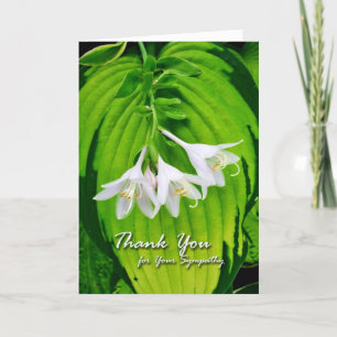 Tack för sympati, Hosta Blooms Kort