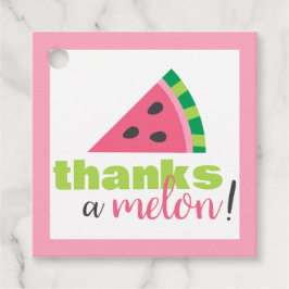 Tack för Tacken Melon Watermelon Birthday Gåvor Etiketter