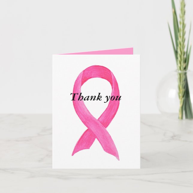 Tack för tackens bidrag till cancerforskningen kort (Framsida)