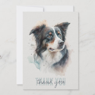 Tack för tackkort för Gräns Collie Kort