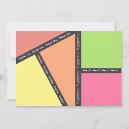 Tack för tackkort för Många-språk