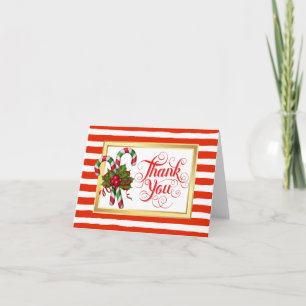 Tack för tackkortet candy cane Rand Kort