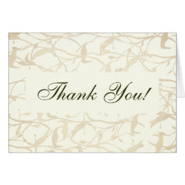 Tack för tackkortet Finare Foliage Bröllop Hälsningskort