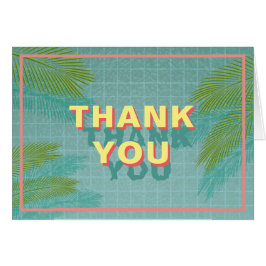 Tack för tackkortet Handflatan Bassäng OBS Kort