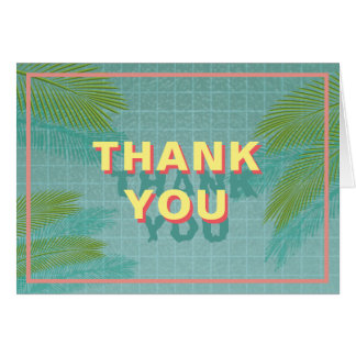 Tack för tackkortet Handflatan Bassäng OBS Kort