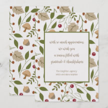 Tack för tacksägelse med rustik höstfärg