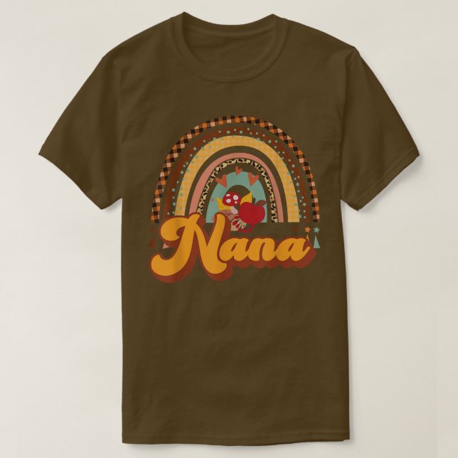Tack för tacksamma välsignade hösttack för Nana Fa T Shirt (Design framsida)
