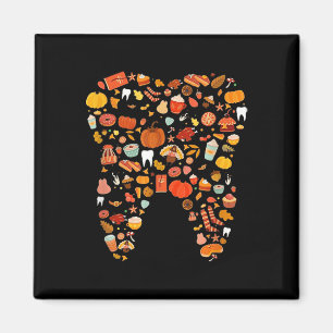 Tack för Tandteeth Lycklig, Fall Y'all Dental Dent Magnet