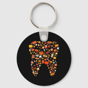 Tack för Tandteeth Lycklig, Fall Y'all Dental Dent Nyckelring