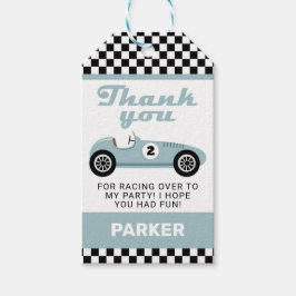 Tack för Tävla av blå Tävling-Födelsedagsfest Presentetikett