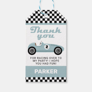 Tack för Tävla av blå Tävling-Födelsedagsfest Presentetikett
