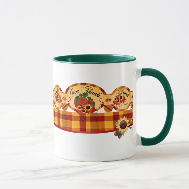 Tack för thanksgiving Ge Mugg (Höger)