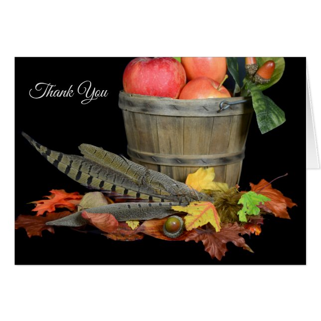 Tack för thanksgiving OBS kort (Framsidan Horizontal)