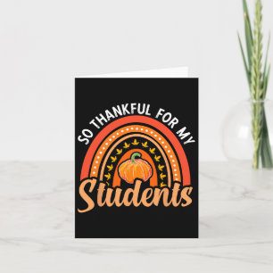 Tack för Thanksgiving Teac för Studenter Lärare Kort
