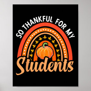 Tack för Thanksgiving Teac för Studenter Lärare Poster