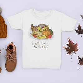 Tack för Thanksgivingen Autumn Cornucopia Ge T Shirt