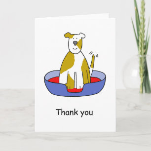 Tack för Tittar efter Hund Kort